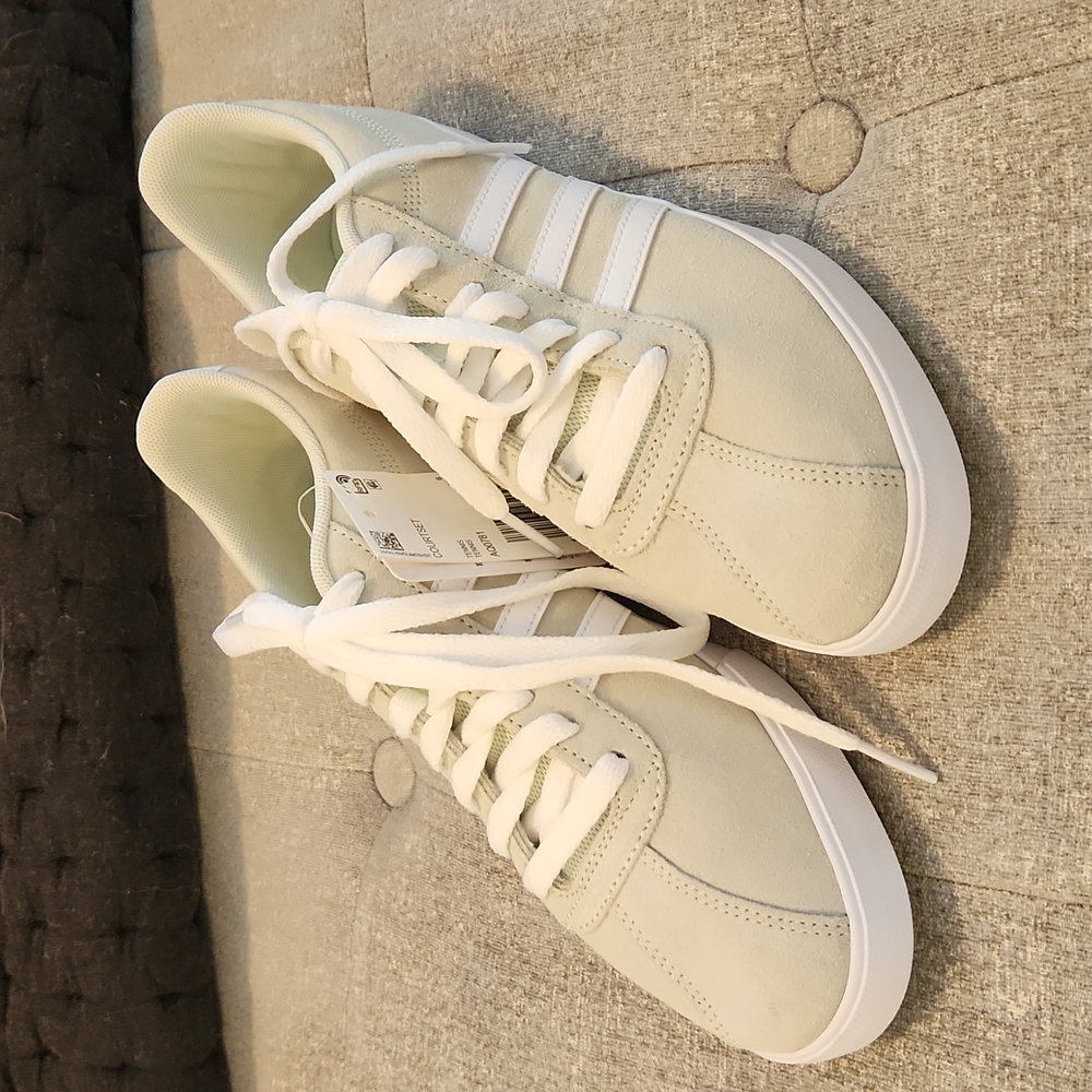 NWT Suede Sage Green adidas Court Set Tennis Shoes